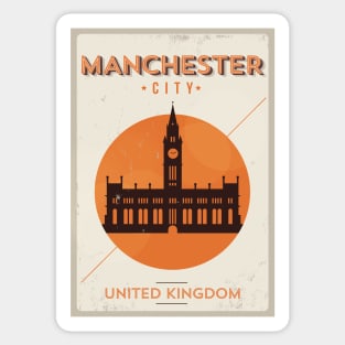 Manchester Poster Design Sticker